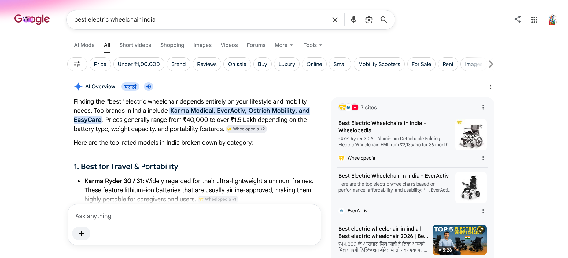 How to get listed in Google AI search results